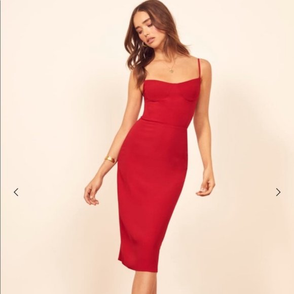 Reformation Dresses & Skirts - Reformation Isabel Dress in Cherry NWT